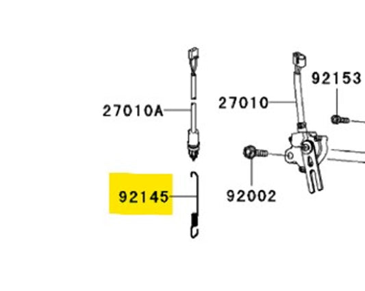 Kawasaki OEM Rear Brake Switch Spring 2005-2008 ZX6R Ninja 92145-0251