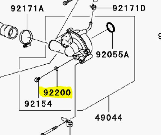 Kawasaki OEM Coolant Drain Plug Washer Concours ZX-14R 92200-0498