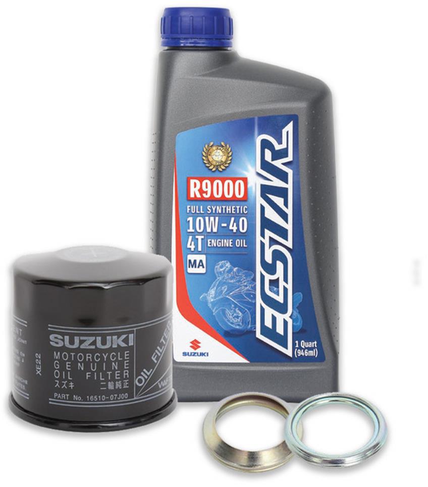 Suzuki ECSTAR R9000 Full-Synthetic 10W40 Oil Change Kit 4 Quarts 990A0-01E40-4KT