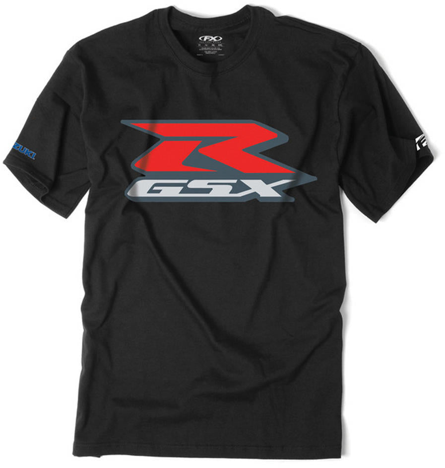 Suzuki GSXR Logo Short Sleeve T-Shirt by Factory Effex Black