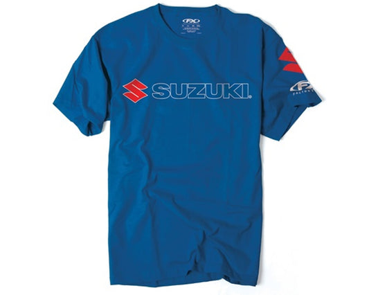 Suzuki Motorcycle ATV Logo T Shirt Blue 990A0-16280