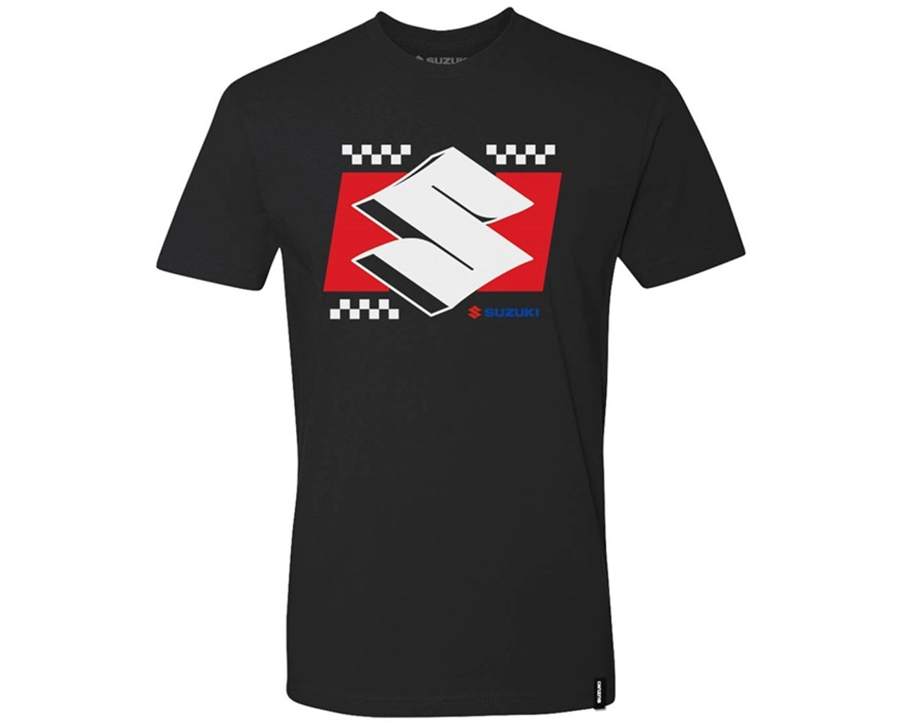 Suzuki Checkered  "S" T-Shirt Black 