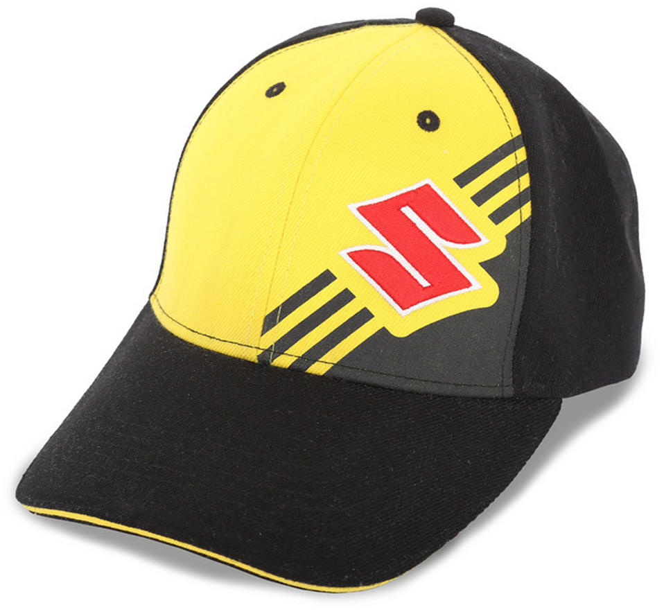 Suzuki Moto Embroidered Logo Adjustable Hat Yellow Black