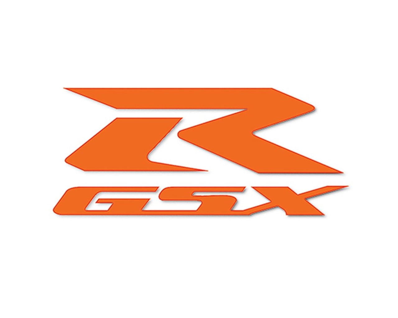 Suzuki GSXR Orange Diecut 7" Decal 7"x3" 990A0-19043-ORG