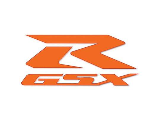Suzuki GSXR Orange Diecut 7" Decal 7"x3" 990A0-19043-ORG