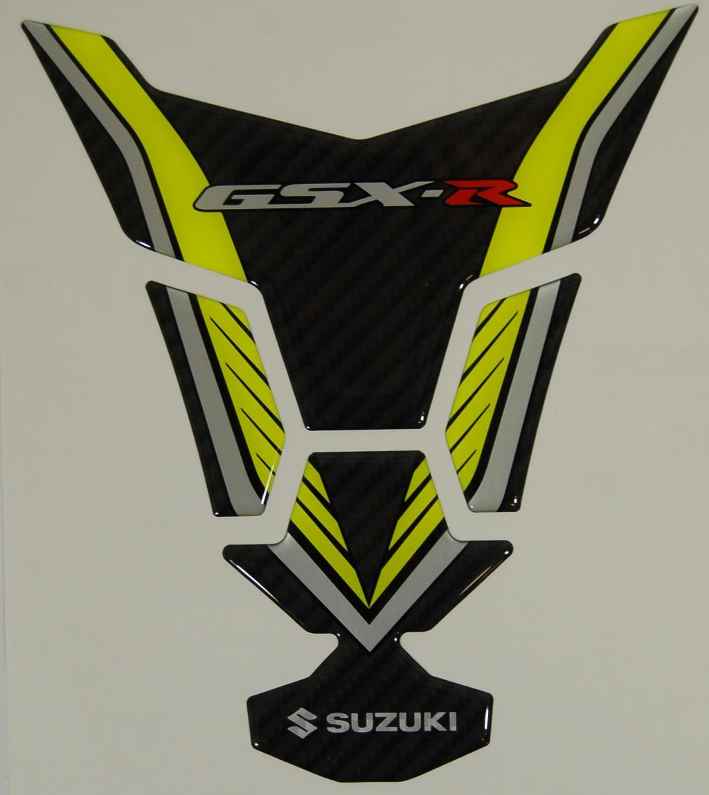 Suzuki 2017 GSX-R 1000 Carbon and Yellow Tank Pad 990D0-17KA1-PAD