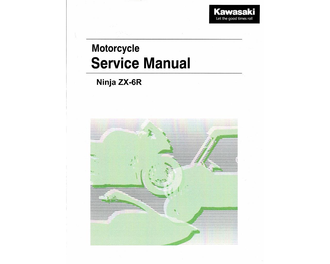 Kawasaki Factory OEM Service Manual ZX636 G/H Ninja ZX6R 99832-0014-03