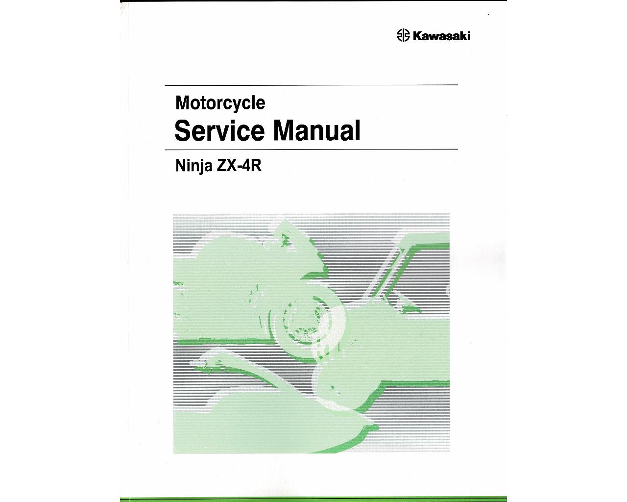 Kawasaki OEM Factory Service Manual ZX400 ZX-4RR Ninja 99832-0244-01