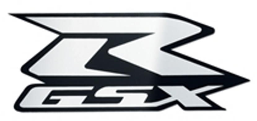 Suzuki GSXR Logo Decal Chrome 8.5" x 3 3/8" Gixxer