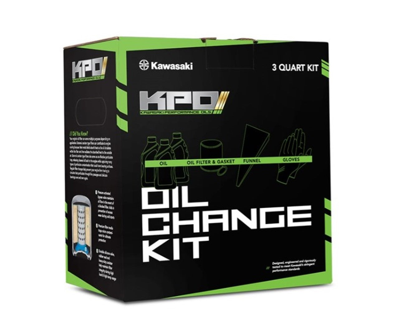 Kawasaki KPO Oil Change Kit Mule Pro FX FXR FXT 99974-0154