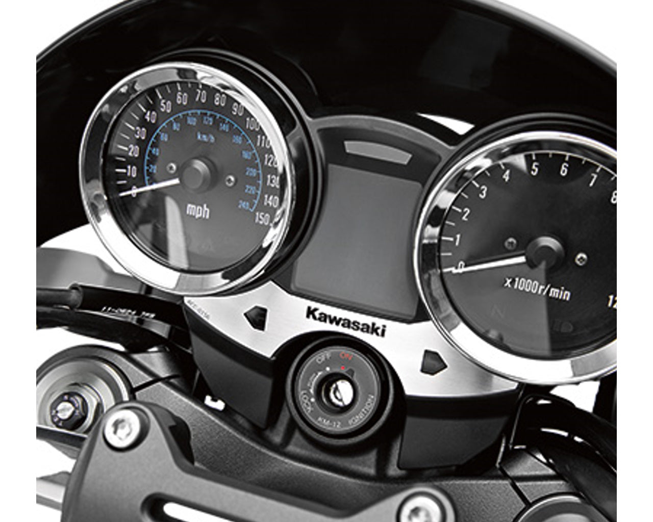 Kawasaki Turn Signal Meter Trim Cover Plate Z900RS Z650RS 99994-1016