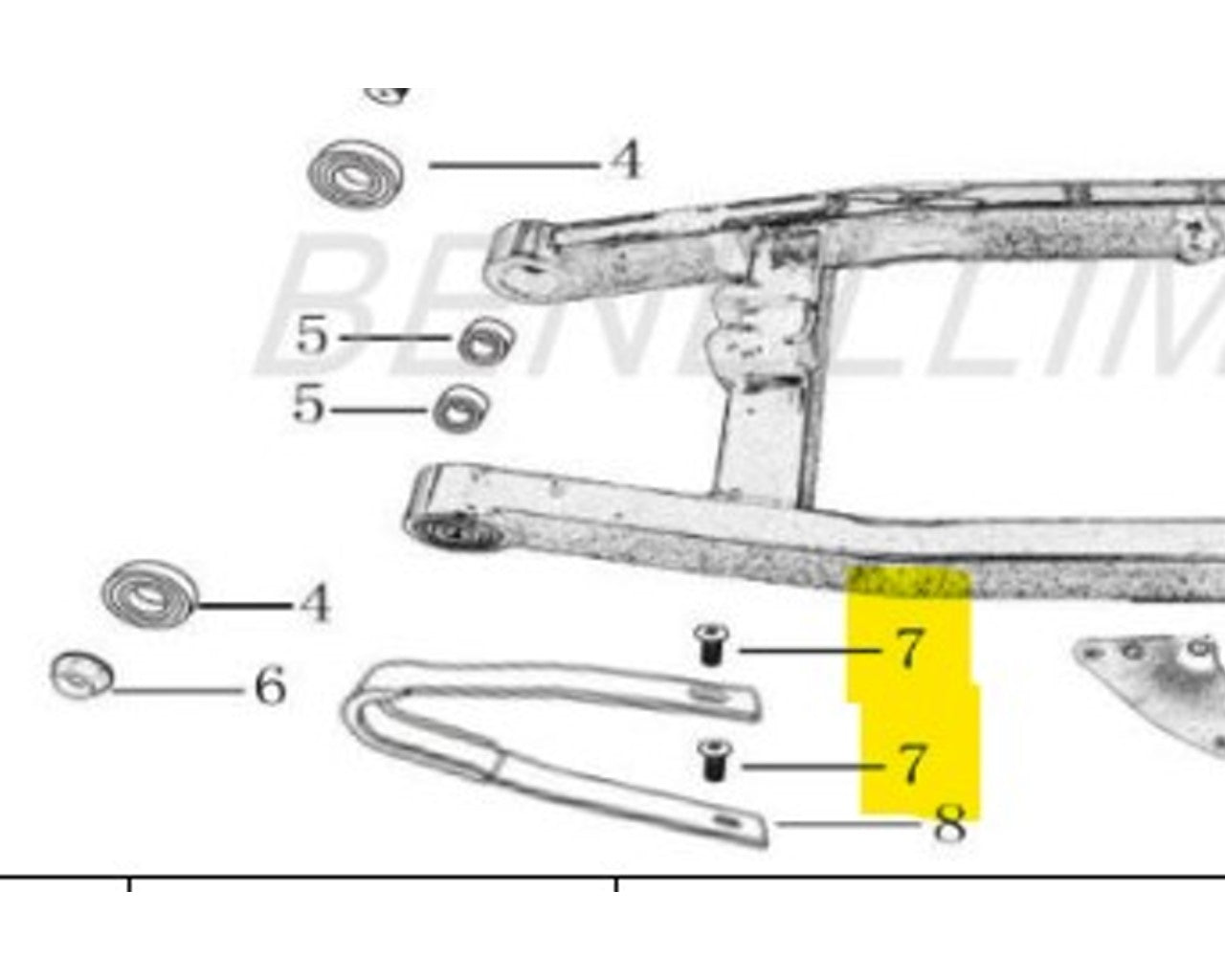SSR Swingarm Slider Screw 6 x 12mm SR70, SR110, SR125, SR140, SR160 A00006-20-12