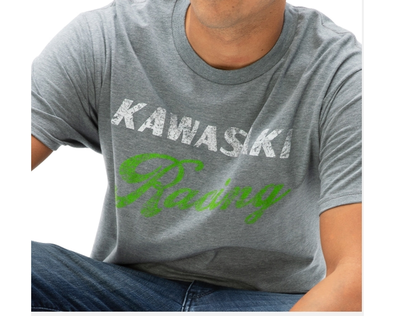 Kawasaki Heritage Racing T-Shirt Grey K000-2580-GY 