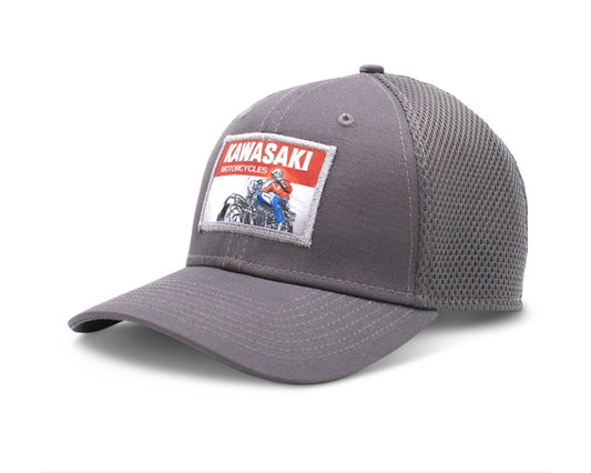 Kawasaki Heritage Logo Old School Cap K000-4083-GY 