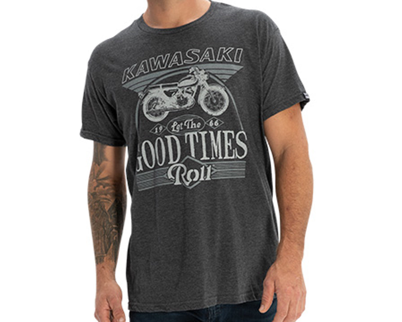 Kawasaki Heritage Let The Good Times Roll T-Shirt K001-2586-CH