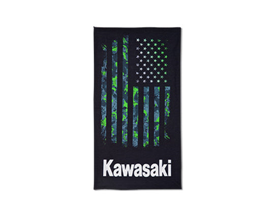Kawasaki USA Flag Multifunctional Bandana Scarf Face Mask One Size Fits Most K001-4089-BKNS