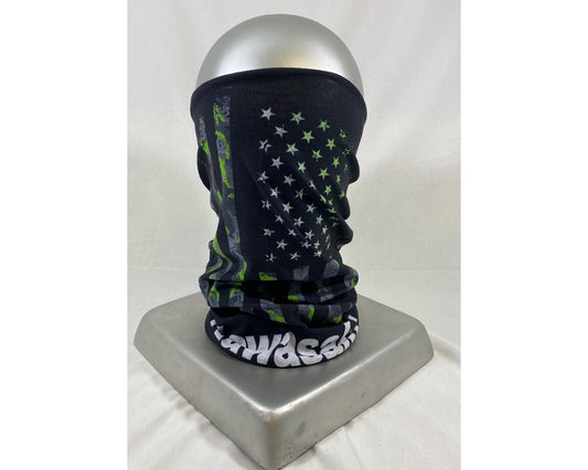 Kawasaki USA Flag Multifunctional Bandana Scarf Face Mask One Size Fits Most K001-4089-BKNS