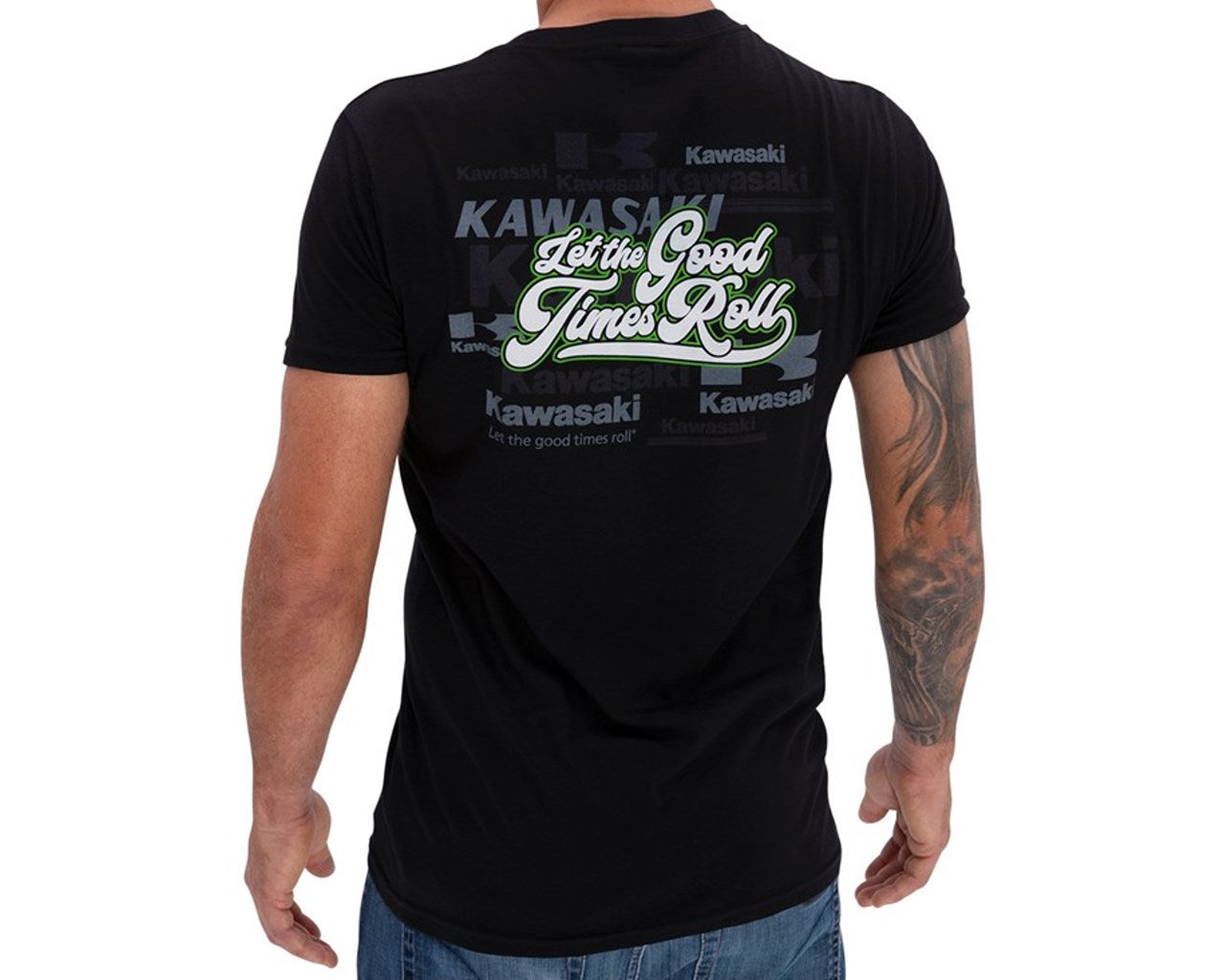 Kawasaki Heritage Vintage Logo T-Shirt Black 