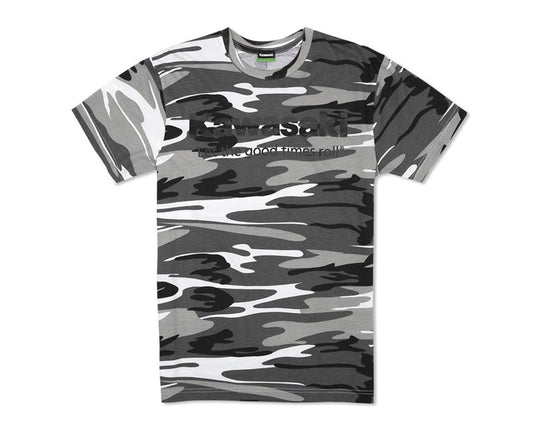 Kawasaki Let The Good Times Roll Winter Camo T-Shirt K002-2611-BK