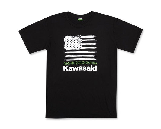 Kawasaki USA FREEDOM FLAG T-SHIRT Black 