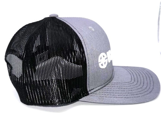 Kawasaki River Mark Logo Trucker Snapback Cap  K003-4117-GY-NS