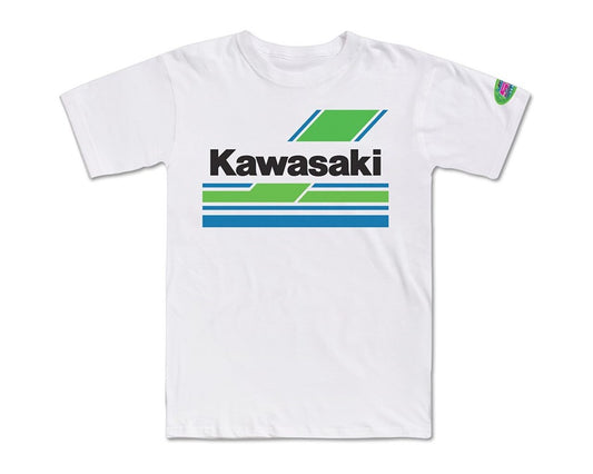 Kawasaki 50th Anniversary 1980's Vintage T-Shirt White 