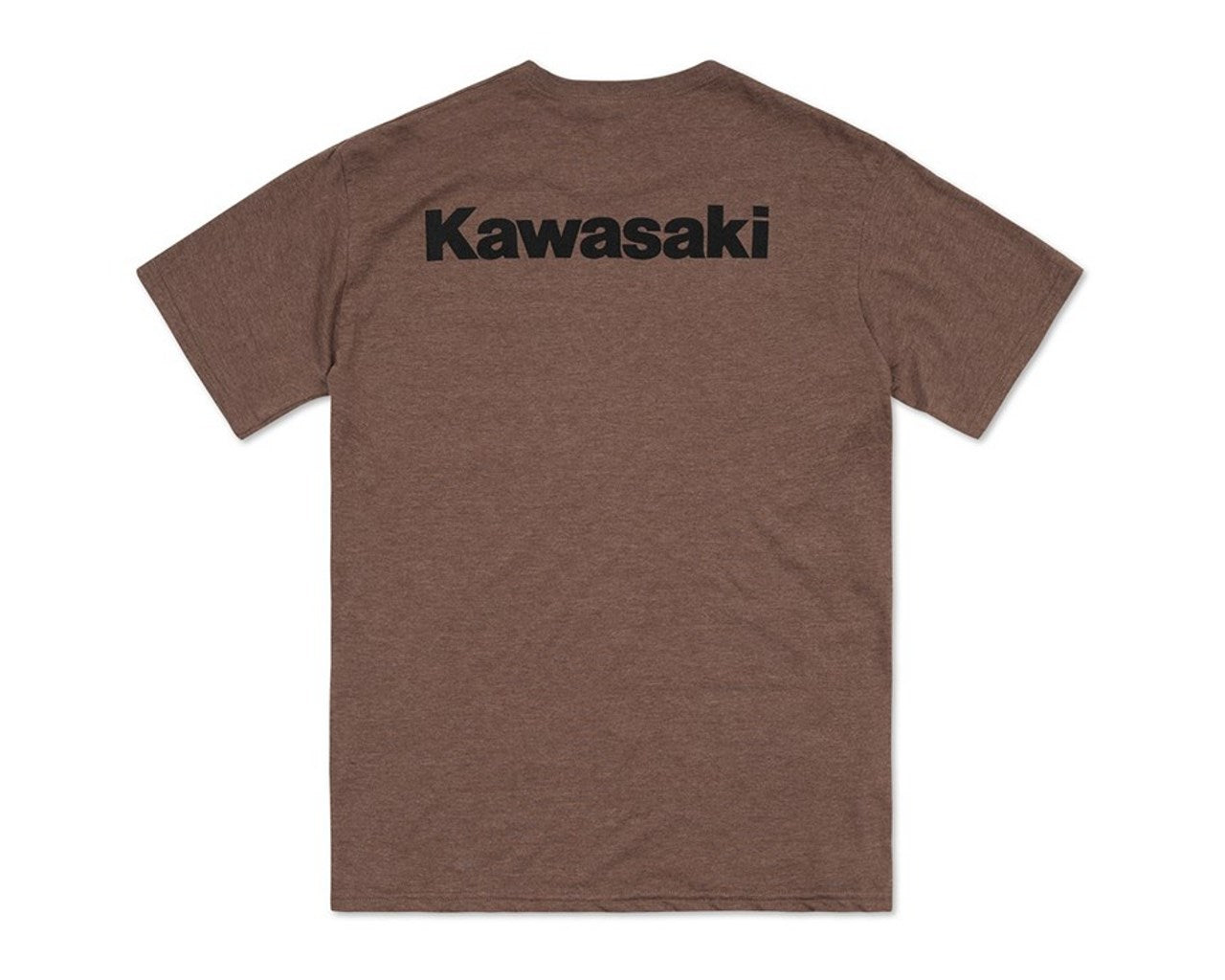 Kawasaki Retro Heritage Adult T-Shirt Brown 