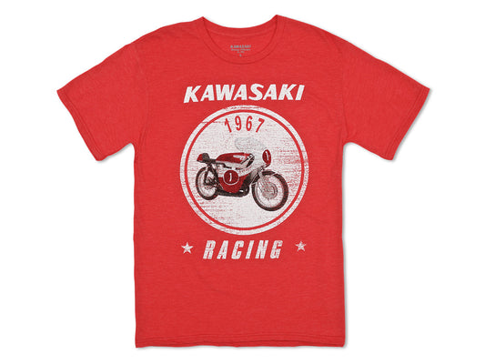 Kawasaki Heritage A7R Racing Vintage Retro T-shirt K009-2541-RD