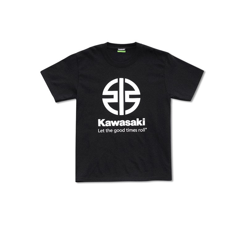 Kawasaki River Mark Logo Black Youth T-Shirt 