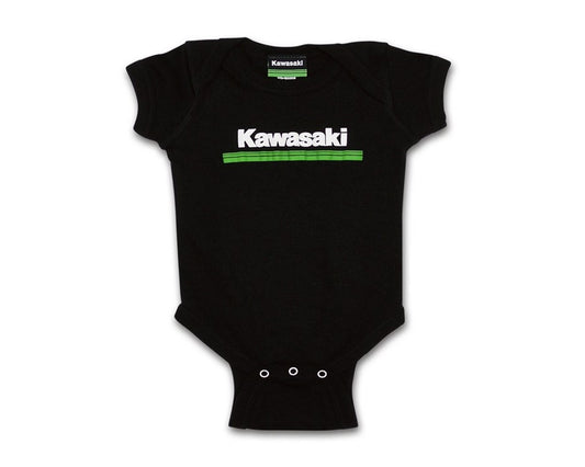 Kawasaki Infant 3 Green Lines Onesie  K059-2549-BK24
