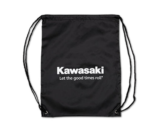 Kawasaki Let The Good Times Roll Clinch Drawstring Bag  K062-8630-BKNS