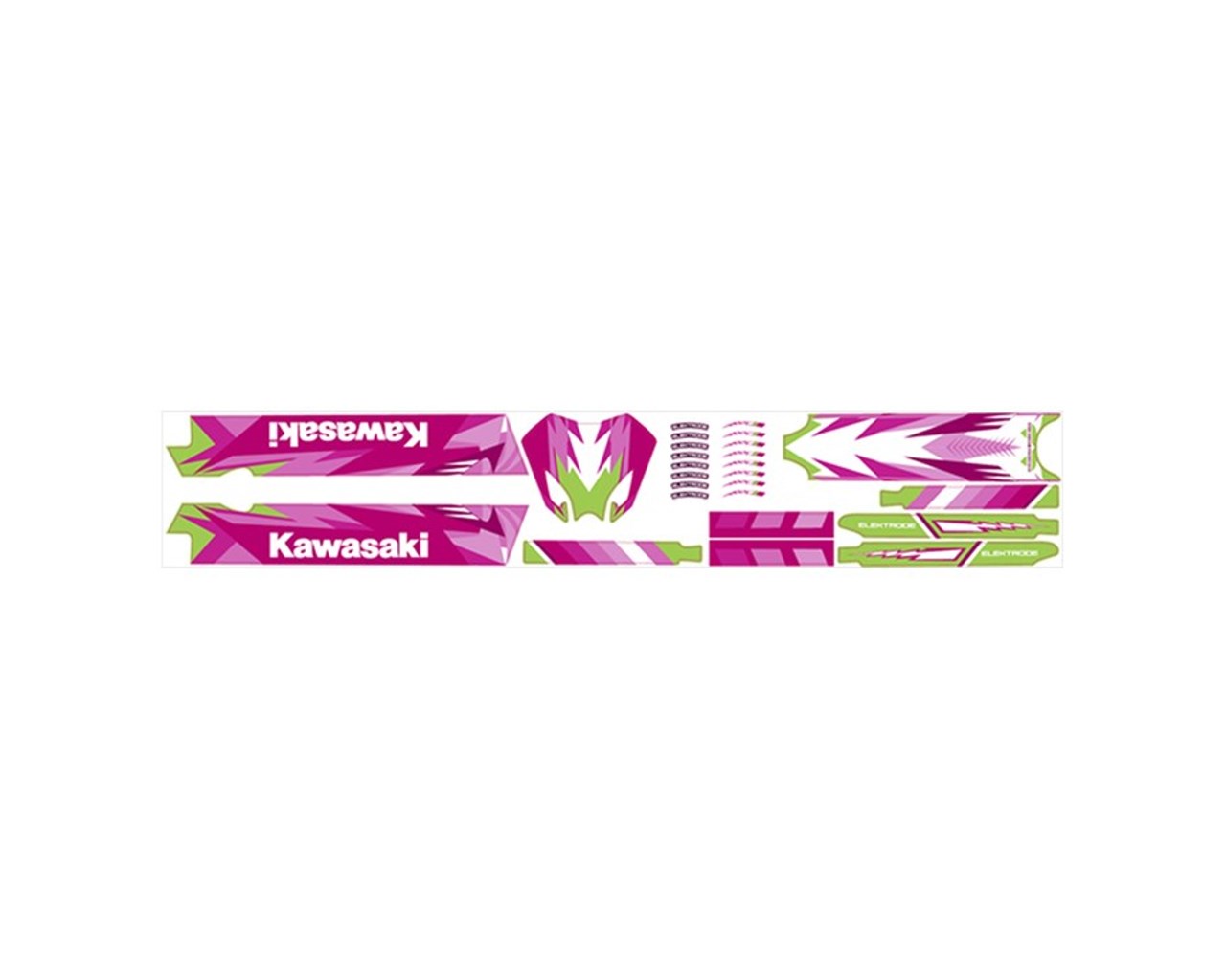 Kawasaki Elektrode Graphics Kit Pink K062-9517-PKNS