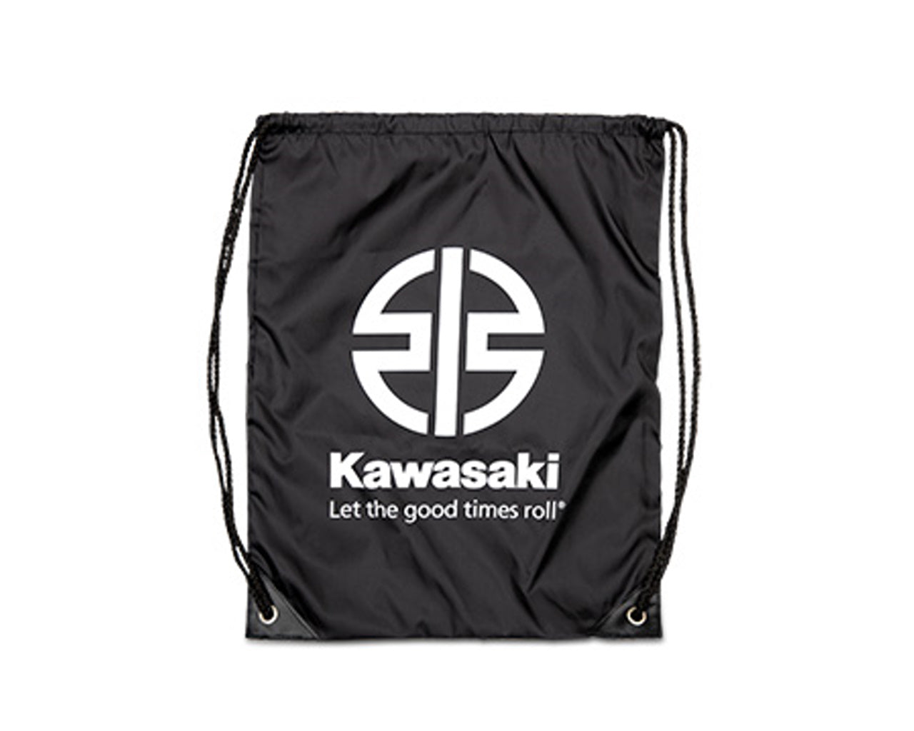 Kawasaki River Mark Clinch Drawstring Bag  K063-8638-BKNS