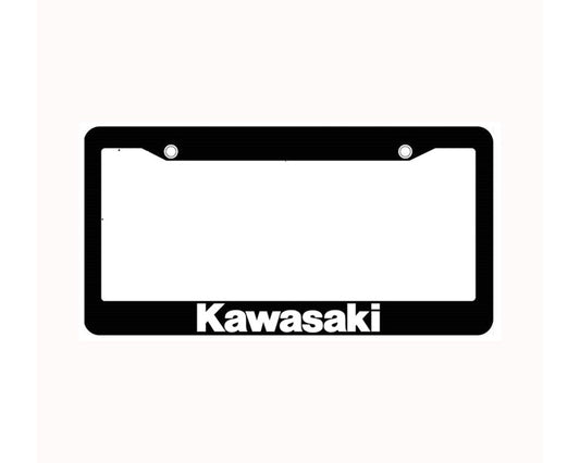 Kawasaki Car License Plate Frame Plastic K064-8513-BKNS