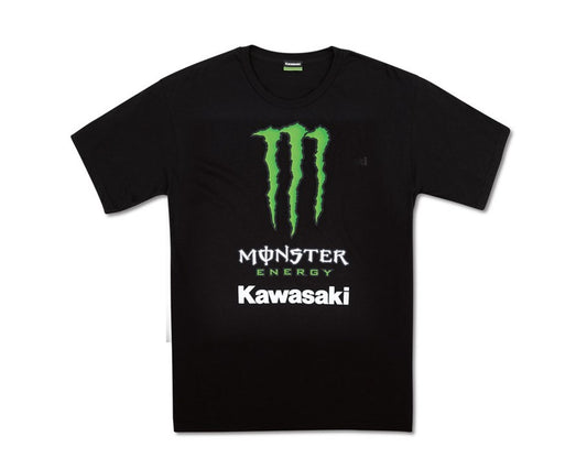 Kawasaki Monster Energy Team Short Sleeve Front Profile Shirt Black 