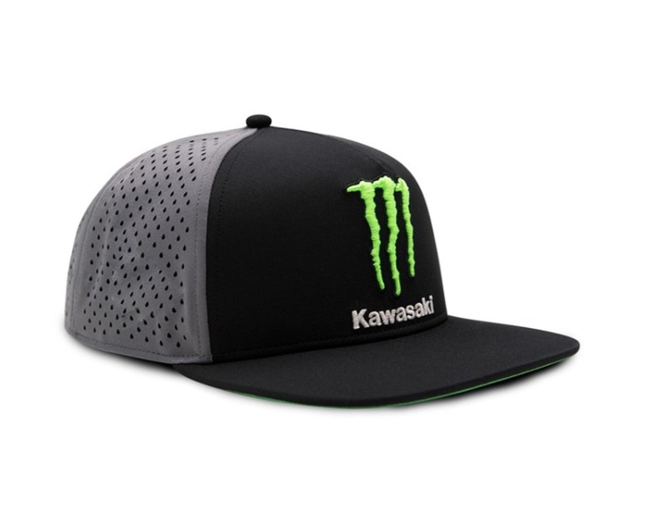 Kawasaki Monster Energy Podium Medium Profile 6 Panel Cap  K102-4011-BKNS