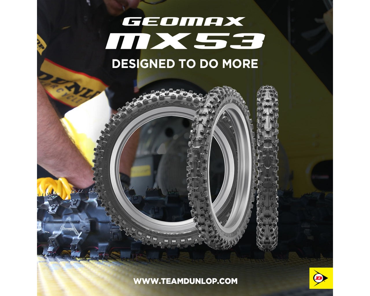 Dunlop 70/100-17 Geomax MX53 Off-Road MX Tire Front 873-0643